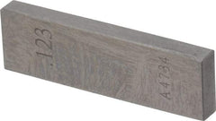 Value Collection - 0.123" Rectangular Steel Gage Block - Accuracy Grade 0, Includes NIST Traceability Certification - Eagle Tool & Supply