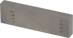 Value Collection - 0.147" Rectangular Steel Gage Block - Accuracy Grade 0, Includes NIST Traceability Certification - Eagle Tool & Supply