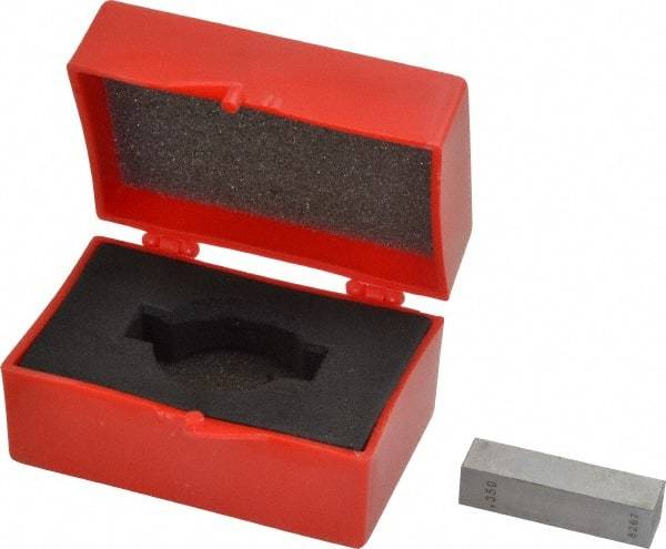 Value Collection - 0.35" Rectangular Steel Gage Block - Accuracy Grade 0, Includes NIST Traceability Certification - Eagle Tool & Supply