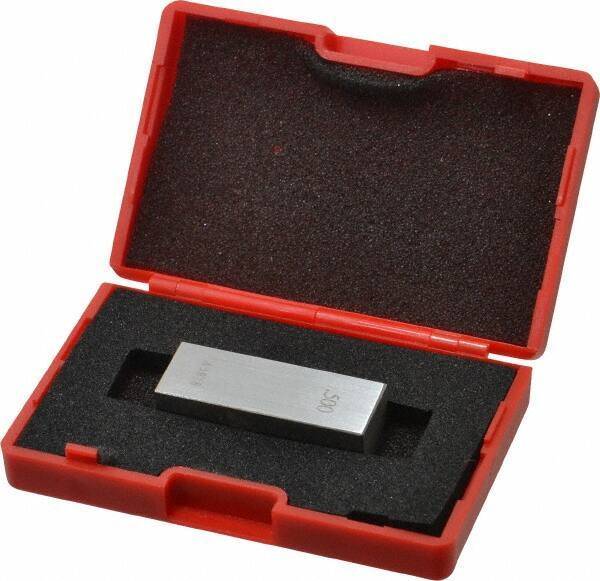 Value Collection - 0.5" Rectangular Steel Gage Block - Accuracy Grade 0, Includes NIST Traceability Certification - Eagle Tool & Supply