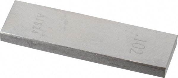 Value Collection - 0.102" Rectangular Steel Gage Block - Accuracy Grade AS-1, Includes NIST Traceability Certification - Eagle Tool & Supply