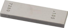 Value Collection - 0.105" Rectangular Steel Gage Block - Accuracy Grade AS-1, Includes NIST Traceability Certification - Eagle Tool & Supply