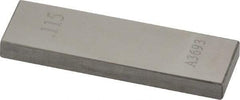 Value Collection - 0.115" Rectangular Steel Gage Block - Accuracy Grade AS-1, Includes NIST Traceability Certification - Eagle Tool & Supply