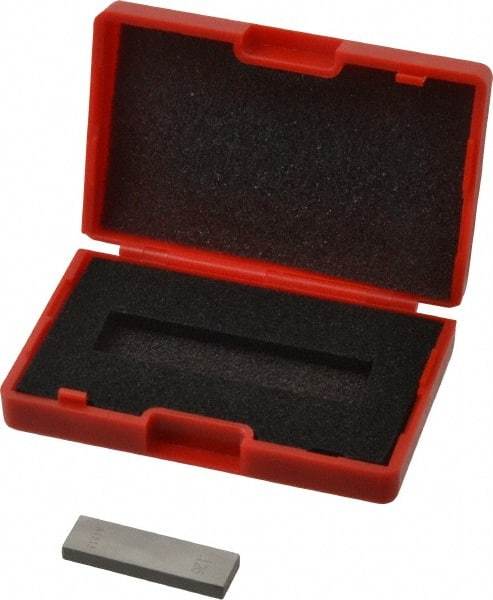 Value Collection - 0.126" Rectangular Steel Gage Block - Accuracy Grade AS-1, Includes NIST Traceability Certification - Eagle Tool & Supply