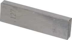 Value Collection - 0.127" Rectangular Steel Gage Block - Accuracy Grade AS-1, Includes NIST Traceability Certification - Eagle Tool & Supply