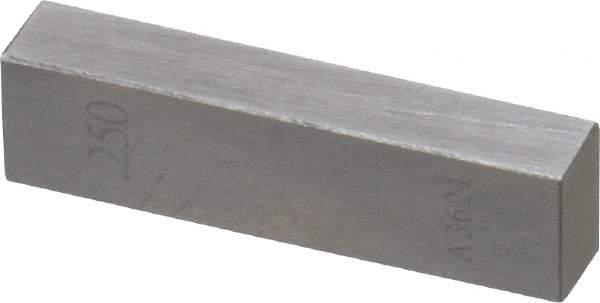 Value Collection - 0.25" Rectangular Steel Gage Block - Accuracy Grade AS-1, Includes NIST Traceability Certification - Eagle Tool & Supply