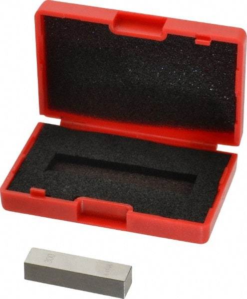 Value Collection - 0.3" Rectangular Steel Gage Block - Accuracy Grade AS-1, Includes NIST Traceability Certification - Eagle Tool & Supply