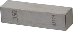 Value Collection - 0.35" Rectangular Steel Gage Block - Accuracy Grade AS-1, Includes NIST Traceability Certification - Eagle Tool & Supply