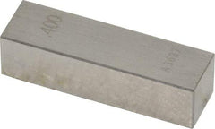 Value Collection - 0.4" Rectangular Steel Gage Block - Accuracy Grade AS-1, Includes NIST Traceability Certification - Eagle Tool & Supply