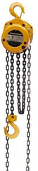 Harrington Hoist - 2,000 Lb Lifting Capacity, 10' Lift Height, Hand Hoist - Made from Chain, 31' Overhaul to Lift 1', 1 Chain - Eagle Tool & Supply