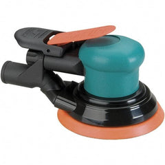 Dynabrade - 12,000 OPM, 14 CFM Air Consumption, Palm Air Orbital Sander - Round Pad, 1/4 NPT Inlet - Eagle Tool & Supply