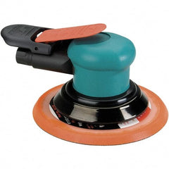 Dynabrade - 12,000 OPM, 14 CFM Air Consumption, Palm Air Orbital Sander - Round Pad, 1/4 NPT Inlet - Eagle Tool & Supply