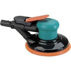 Dynabrade - 12,000 OPM, 14 CFM Air Consumption, Palm Air Orbital Sander - Round Pad, 1/4 NPT Inlet - Eagle Tool & Supply