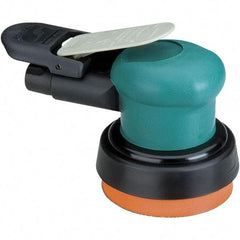 Dynabrade - 12,000 OPM, 14 CFM Air Consumption, Palm Air Orbital Sander - Round Pad, 1/4 NPT Inlet - Eagle Tool & Supply