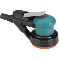 Dynabrade - 12,000 OPM, 14 CFM Air Consumption, Palm Air Orbital Sander - Round Pad, 1/4 NPT Inlet - Eagle Tool & Supply