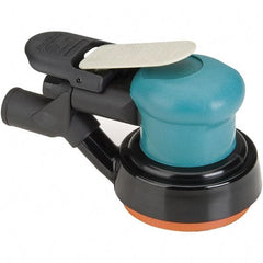 Dynabrade - 12,000 OPM, 14 CFM Air Consumption, Palm Air Orbital Sander - Round Pad, 1/4 NPT Inlet - Eagle Tool & Supply