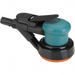 Dynabrade - 12,000 OPM, 14 CFM Air Consumption, Palm Air Orbital Sander - Round Pad, 1/4 NPT Inlet - Eagle Tool & Supply