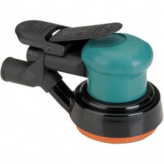 Dynabrade - 12,000 OPM, 14 CFM Air Consumption, Palm Air Orbital Sander - Round Pad, 1/4 NPT Inlet - Eagle Tool & Supply