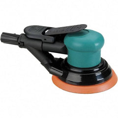 Dynabrade - 12,000 OPM, 14 CFM Air Consumption, Palm Air Orbital Sander - Round Pad, 1/4 NPT Inlet - Eagle Tool & Supply