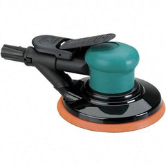 Dynabrade - 12,000 OPM, 14 CFM Air Consumption, Palm Air Orbital Sander - Round Pad, 1/4 NPT Inlet - Eagle Tool & Supply