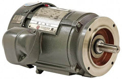 US Motors - 3 hp, TEFC Enclosure, No Thermal Protection, 3,540 RPM, 460 Volt, 60 Hz, Three Phase Premium Efficient Motor - Size 182 Frame, C-Face Mount, 1 Speed, Ball Bearings, 3.9 Full Load Amps, F Class Insulation, Reversible - Eagle Tool & Supply