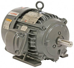 US Motors - 2 hp, TEFC Enclosure, T-Stat Thermal Protection, 1,735 RPM, 230/460 Volt, 60 Hz, Three Phase Energy Efficient Motor - Size 145T Frame, Rigid Mount, 1 Speed, Ball Bearings, 5.9/2.9 Full Load Amps, F Class Insulation, Reversible - Eagle Tool & Supply