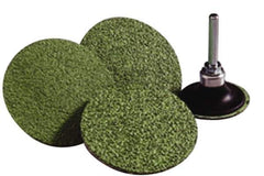 Norton - 3" Disc Diam, 80 Grit, Zirconia Alumina Quick Change Disc - Type R Attaching System, Coated, Green, Medium Grade, 20,000 RPM, R801 Series - Eagle Tool & Supply