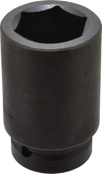Proto - 1" Drive 1-11/16" Deep Impact Socket - 6 Points, 4" OAL - Eagle Tool & Supply