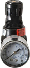 Wilkerson - 1/8 NPT Port, 13 CFM, Zinc Miniature Regulator - 2 to 125 psi Range, 300 Max psi Supply Pressure, 1/8" Gauge Port Thread, 1.65" Wide x 2.88" High - Eagle Tool & Supply