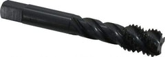 OSG - 5/8-11 UNC 4 Flute 2B Bottoming Spiral Flute Tap - Vanadium High Speed Steel, Oxide Finish, 3-13/16" OAL, Right Hand Flute, Right Hand Thread, H5 - Eagle Tool & Supply