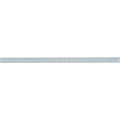 Starrett - 24 Inch Long Blade, 4R Graduation Combination Square Blade - Uncoated, Steel, 1/64, 1/32 1/16 and 1/8 Inch Graduation - Eagle Tool & Supply