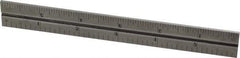 Starrett - 6 Inch Long Blade, 4R Graduation Combination Square Blade - Steel, 1/64, 1/32 1/16 and 1/8 Inch Graduation - Eagle Tool & Supply