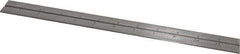 Starrett - 12 Inch Long Blade, 16R Graduation Combination Square Blade - Steel, 1/100, 1/64, 1/50 and 1/32 Inch Graduation - Eagle Tool & Supply