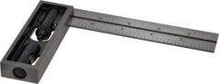 Starrett - 6 Inch Long, 4R Double Square - 1/64, 1/32, 1/16 and 1/8 Inch Graduation, Hardened Steel - Eagle Tool & Supply