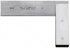 Starrett - 36" Blade Length, 20" Base Length Steel Square - 0.0025mm Accuracy - Eagle Tool & Supply