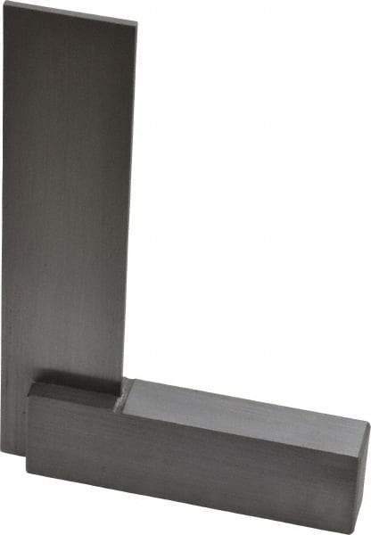 Starrett - 3" Blade Length, 2-3/8" Base Length Steel Square - 0.0025mm Accuracy - Eagle Tool & Supply