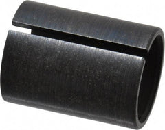 Starrett - 12.7mm Length, 8mm Inside Diameter and 9.5mm Outside Diameter, Drop Indicator Split Bushing - For Use with 80 Dial Indicators - Eagle Tool & Supply
