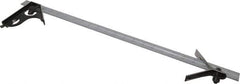 Starrett - 3 Piece, 24" Combination Square Set - 1/100, 1/32, 1/50 & 1/64" (16R) Graduation, Steel Blade, Forged Steel Center & Square Head - Eagle Tool & Supply