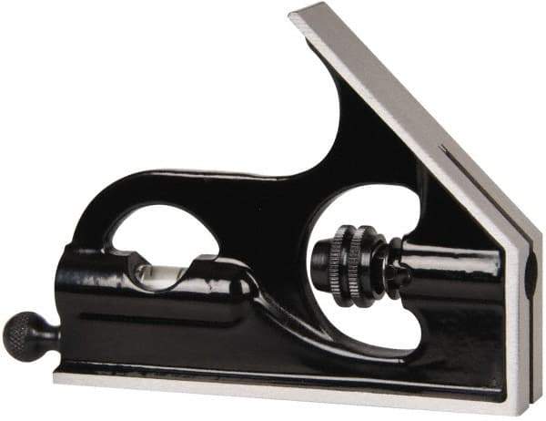 Starrett - 6 Inch Long Blade, Square Head - Smooth Black Enamel, Coated Forged and Hardened Steel - Eagle Tool & Supply