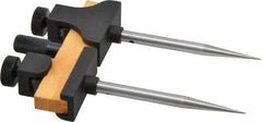 Starrett - 3 Inch Leg, Die Cast, Black Wrinkle Finish, Trammels - Includes (2) Heads, (2) Points, Pencil Socket - Eagle Tool & Supply