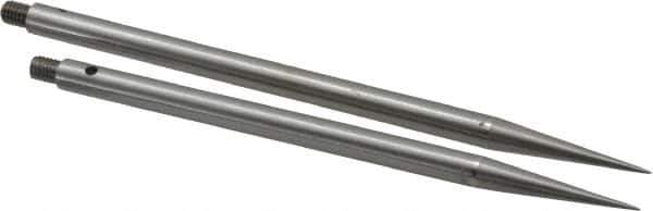 Starrett - 4-1/2; 5 Inch Leg, Forged Steel, Trammel Points - For Use With Starrett 50A, Includes (2) Adjustable Points - Eagle Tool & Supply