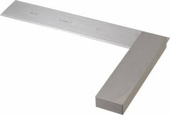 Starrett - 6" Blade Length, 4-5/16" Base Length Steel Square - 0.0002" Accuracy - Eagle Tool & Supply