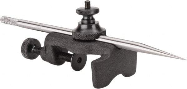 Starrett - 6 Inch Leg, Ground Steel, Baked Enamel Finish, Trammels - Includes (2) Small Points, (2) Trammel Heads - Eagle Tool & Supply