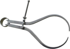 Starrett - 8 Inch Leg, Spring Joint, Steel, Polished, Outside Caliper - 8 Inch Max Measurement, 200mm Max Measurement, Flat Leg - Eagle Tool & Supply