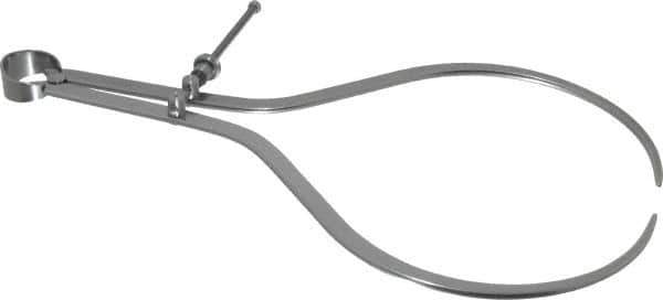 Starrett - 12 Inch Leg, Spring Joint, Steel, Polished, Outside Caliper - 12 Inch Max Measurement, 300mm Max Measurement, Flat Leg with Quick Nut Adjustment - Eagle Tool & Supply