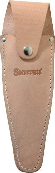 Starrett - 6" OAL, Leather Caliper Holster - 1 Piece, For Use with 6" (150 mm) 120/120M Series Dial Calipers - Eagle Tool & Supply