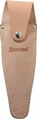 Starrett - 6" OAL, Leather Caliper Holster - 1 Piece, For Use with 6" (150 mm) 120/120M Series Dial Calipers - Eagle Tool & Supply