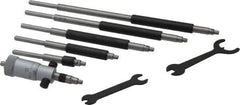 Starrett - 2 to 8", Mechanical Inside Micrometer Set - 0.001" Graduation, Friction Thimble - Eagle Tool & Supply