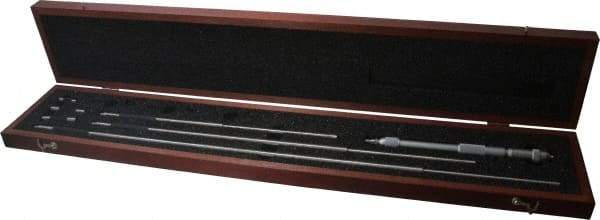 Starrett - 8 to 32", Satin Chrome Coated, Mechanical Inside Micrometer Set - 0.001" Graduation, Friction Thimble - Eagle Tool & Supply