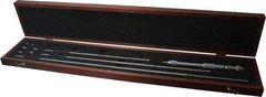 Starrett - 8 to 32", Satin Chrome Coated, Mechanical Inside Micrometer Set - 0.001" Graduation, Friction Thimble - Eagle Tool & Supply